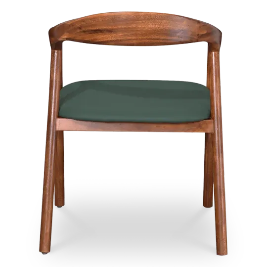 Artson Eetkamerstoel | Walnoot Hout | Groen PU Leer Artson Eetkamerstoel | Walnoot Hout | Groen PU Leer