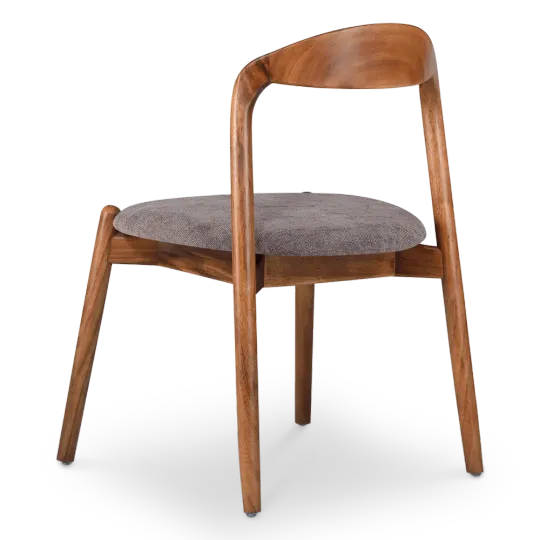 Bow Eetkamerstoel | Walnoot hout | Grijs Bruin Chenille Bow Eetkamerstoel | Walnoot hout | Grijs Bruin Chenille