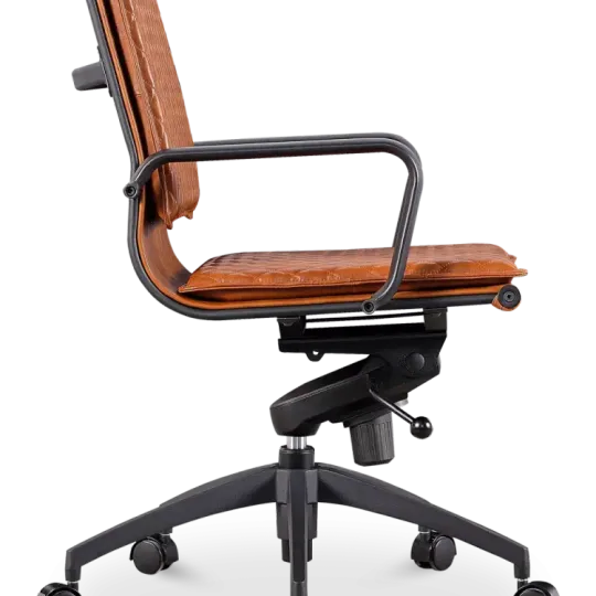 Diamond Softpad Bureaustoel Cognac | Lage Rug