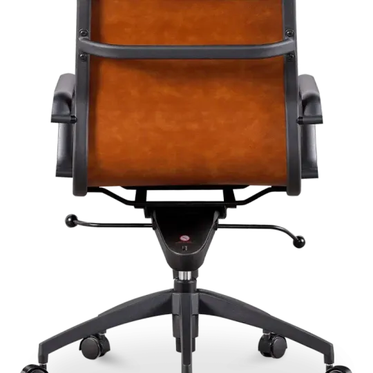 Diamond Softpad Bureaustoel Cognac | Lage Rug