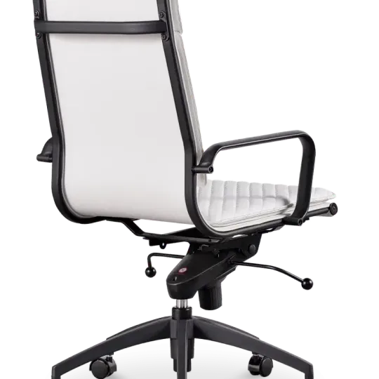 Diamond Softpad Bureaustoel Wit | Hoge Rug