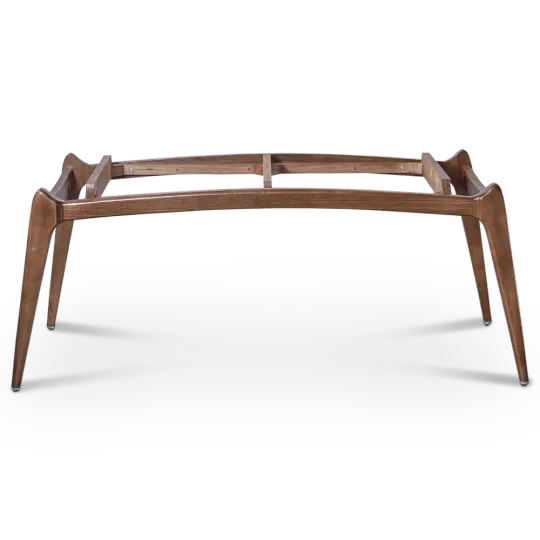 Eettafel Japandi Deens Ovaal Antraciet Keramiek | Walnoot Onderstel Eettafel Japandi Deens Ovaal Antraciet Keramiek | Walnoot Onderstel