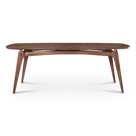 Eettafel Japandi Deens Ovaal Walnoot