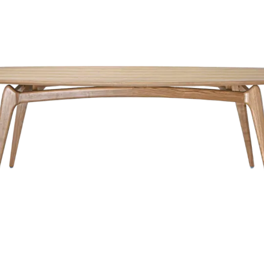Eettafel Japandi Deens Ovaal Eiken