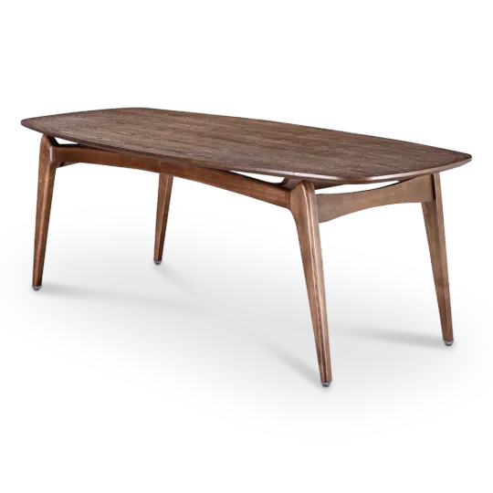 Eettafel Japandi Deens Ovaal Walnoot