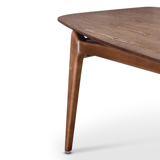 Eettafel Japandi Deens Ovaal Walnoot