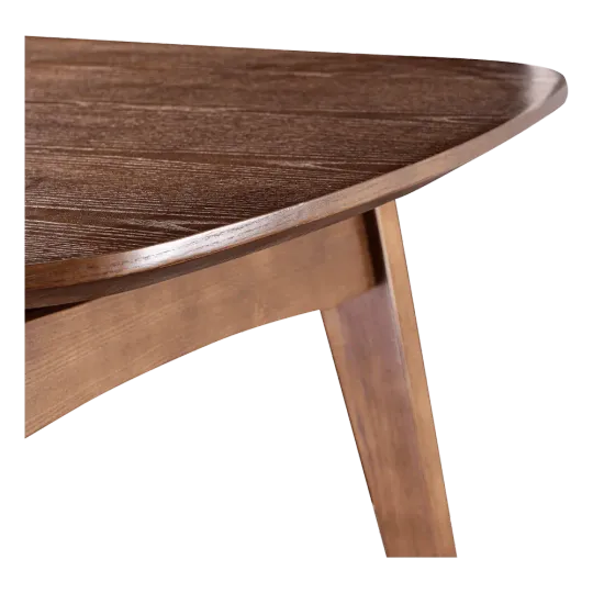 Eettafel Japandi Deens Ovaal Walnoot