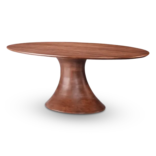 Ovale Tulip Eettafel | Walnoot