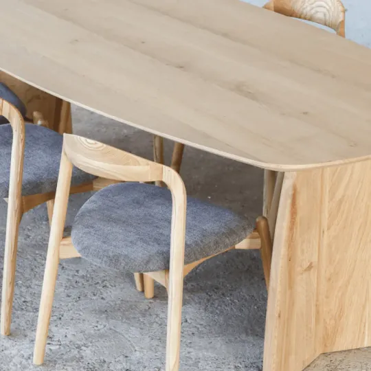 Cavel Nordic Curve Eettafel | Massief Eiken | Deens Ovaal