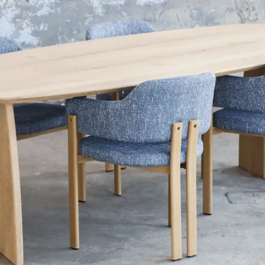 Cavel Nordic Curve Eettafel | Massief Eiken | Deens Ovaal