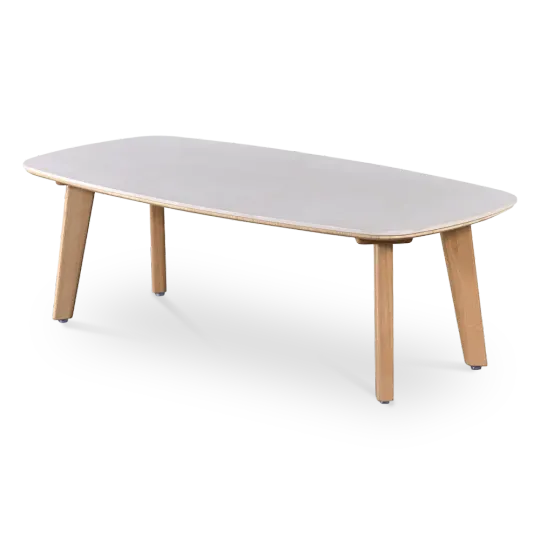Salontafel Baron Deens Ovaal Wit Keramiek Essen Poten