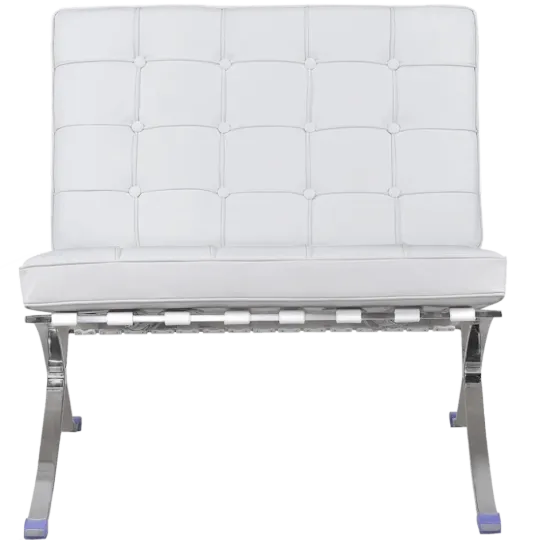 Barcelona Chair Luxe Volleer Wit