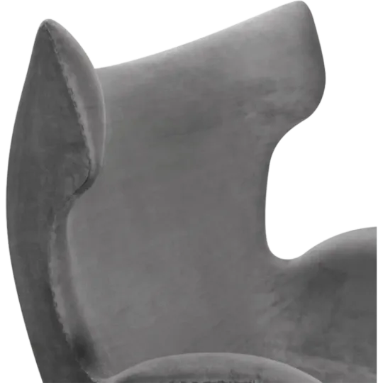 Flag Chair Zilver Grijs Velvet