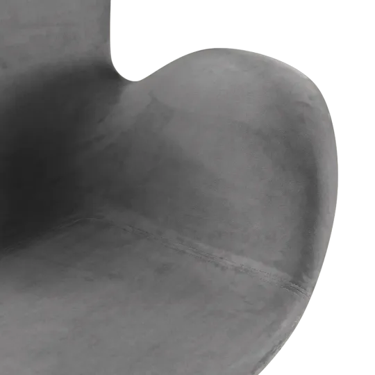 Flag Chair Zilver Grijs Velvet
