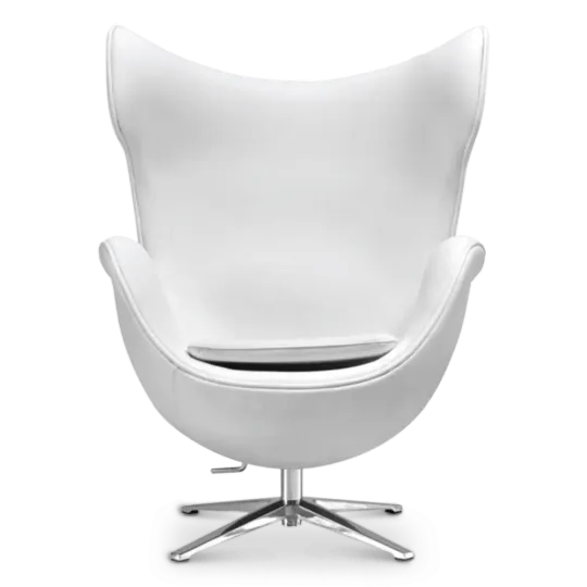 Flag Chair Wit Leer Flag Chair Wit Leer