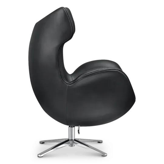 Flag Chair Zwart Leer