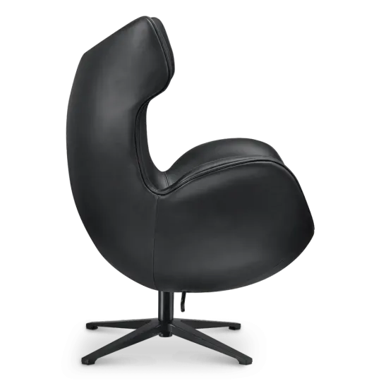 Flag Chair Zwart Leer