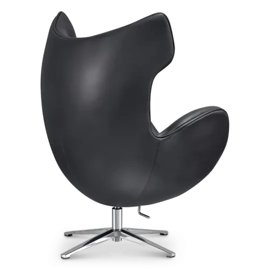 Flag Chair Zwart Leer
