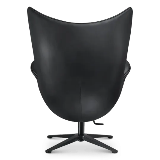 Flag Chair Zwart Leer