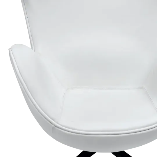 Flag Chair Wit Leer Flag Chair Wit Leer