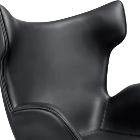 Flag Chair Zwart Leer