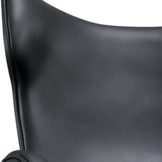 Flag Chair Zwart Leer