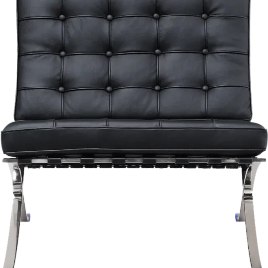 Barcelona Chair Luxe Volleer Zwart