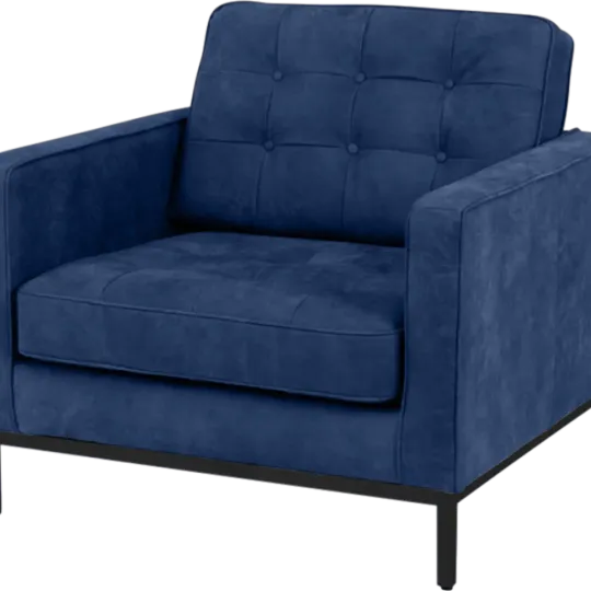 Italo Chair Kings Blue Velvet