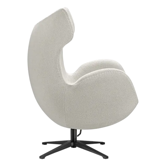 Flag Chair Wit Teddy Boucle
