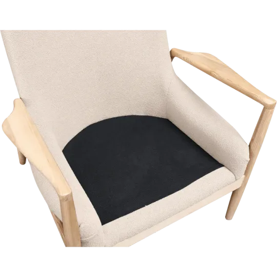 Cavel Flyder Scandinavische Lounge Chair Teddy Taupe Essen
