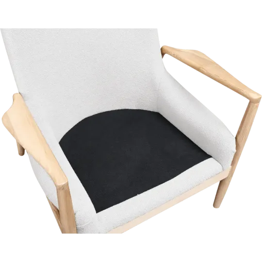 Cavel Flyder Scandinavische Lounge Chair Teddy Wit Essen Cavel Flyder Scandinavische Lounge Chair Teddy Wit Essen