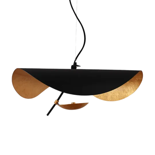 Hanglamp Gulf | Mat Zwart / Goud