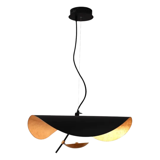 Hanglamp Gulf Mat Zwart Goud