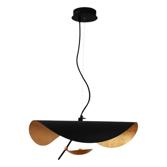 Hanglamp Gulf | Mat Zwart / Goud
