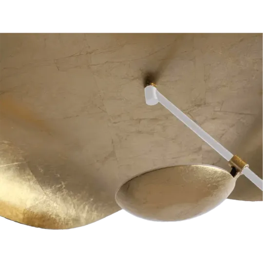 Hanglamp Gulf | Mat Wit / Goud