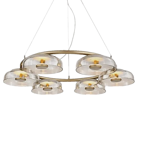 Kroonluchter Amber | Goud Amber