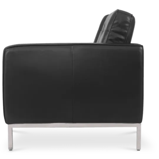 Florence Knoll Twee Zits Zwart Leer
