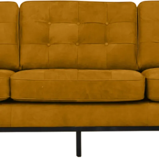 Italo Drie Zits Okergold Velvet