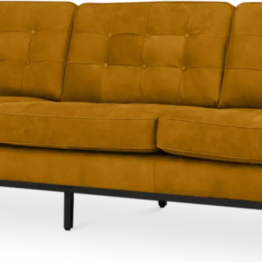 Italo Drie Zits Okergold Velvet