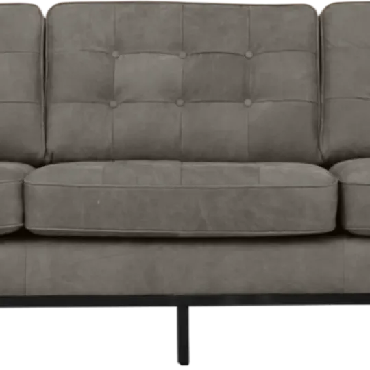 Italo Drie Zits Elegant Silver Grey Velvet