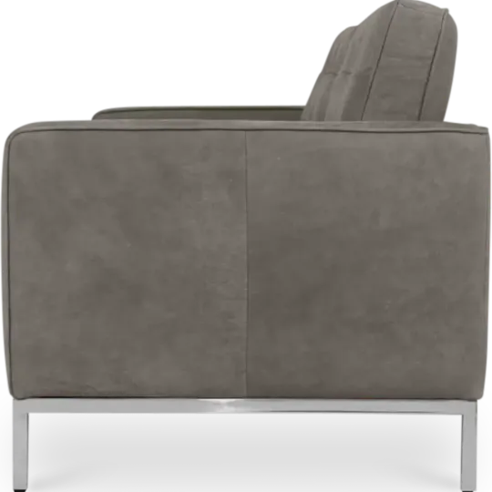 Italo Drie Zits Elegant Silver Grey Velvet