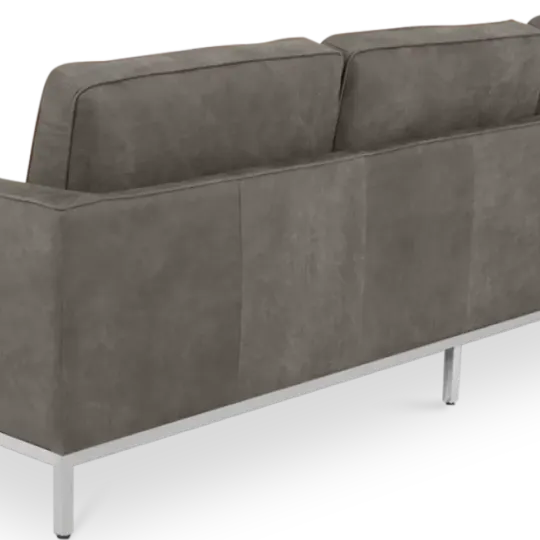 Italo Drie Zits Elegant Silver Grey Velvet