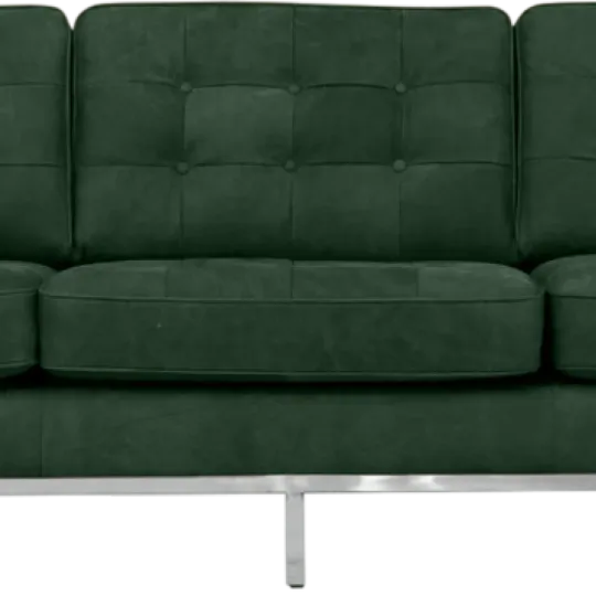 Italo Drie Zits Forest Green Velvet