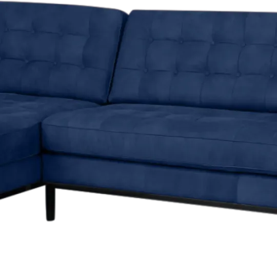 Italo Hoekbank Kings Blue Velvet (Hoek Rechts)