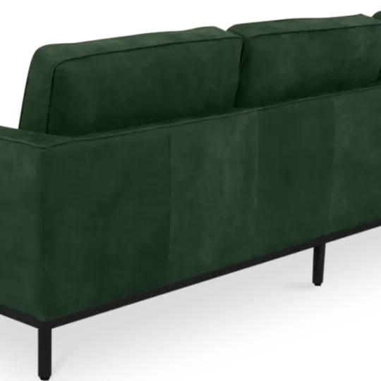 Italo Drie Zits Forest Green Velvet