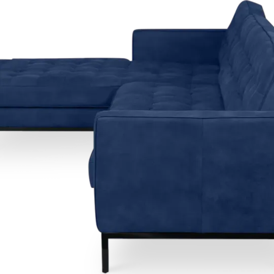 Italo Hoekbank Kings Blue Velvet (Hoek Rechts)