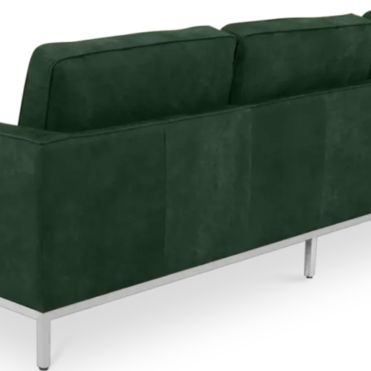 Italo Drie Zits Forest Green Velvet