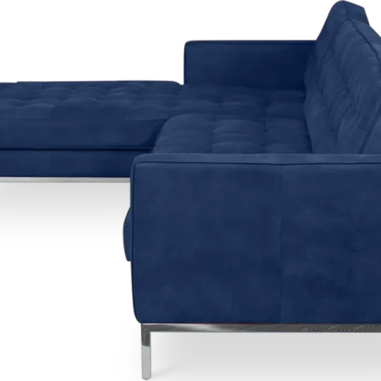 Italo Hoekbank Kings Blue Velvet (Hoek Rechts)