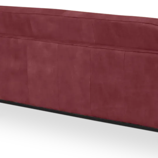 Florence Knoll Hoekbank Bordeaux Red Velvet (Hoek Links)
