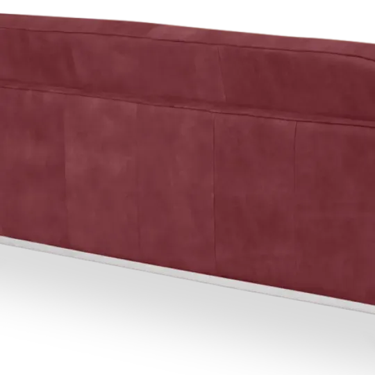 Florence Knoll Hoekbank Bordeaux Red Velvet (Hoek Links)